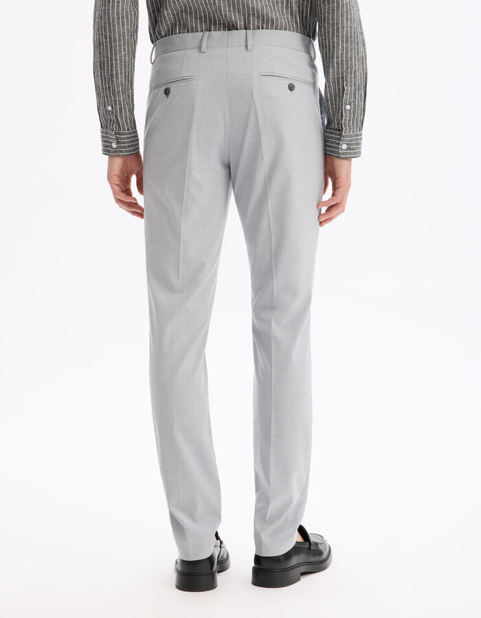 Celio Pantalon De Costume Slim Stretch - Gris