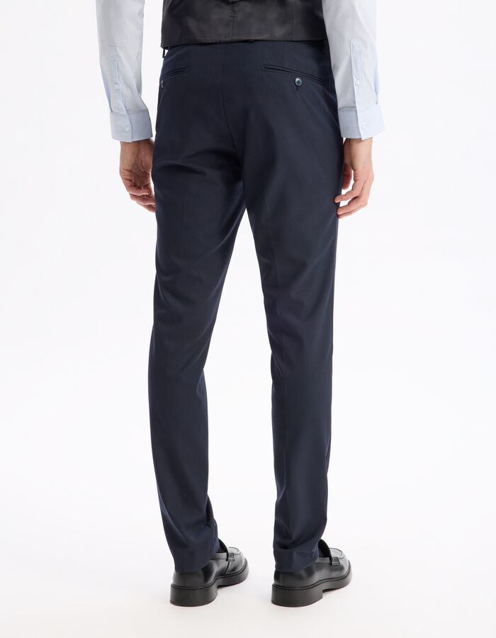 Celio Pantalon De Costume Slim Stretch - Marine