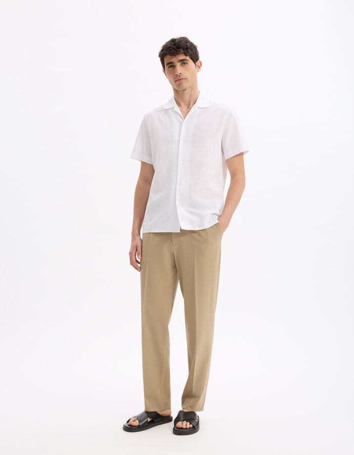 Celio Pantalon Loose Stretch - Beige