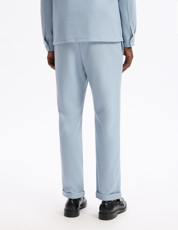 Celio Pantalon Slim 100% Coton Stretch - Bleu Clair