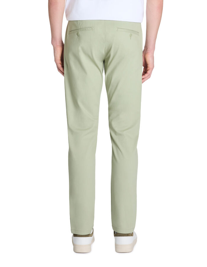 Celio Pantalon Slim En Coton Stretch - Sauge