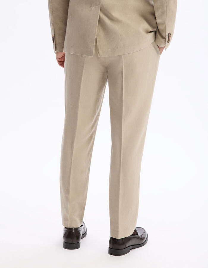Celio Pantalon Slim En Twill - Beige