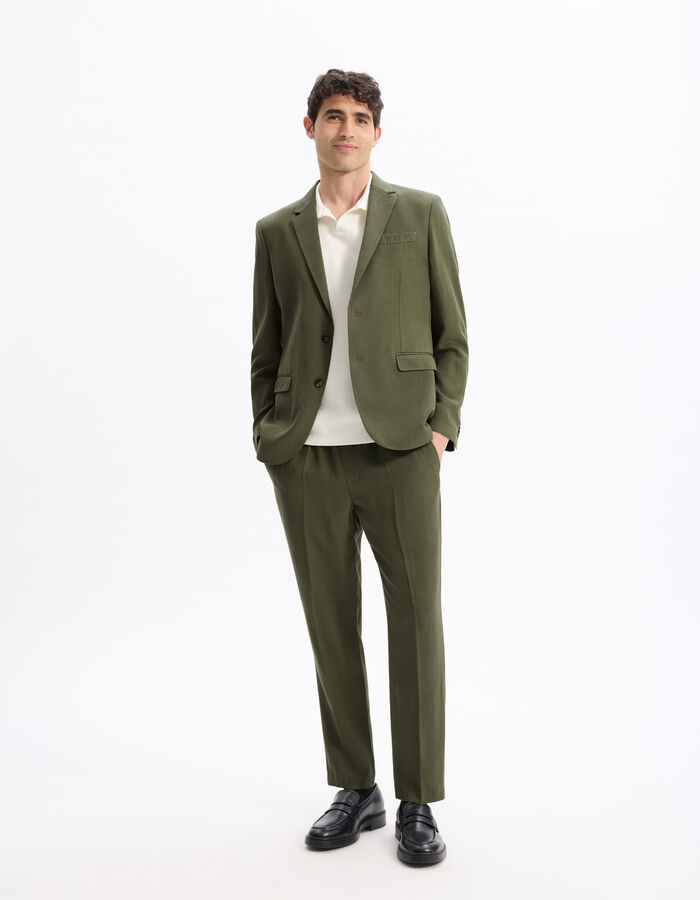 Celio Pantalon Slim En Twill - Kaki