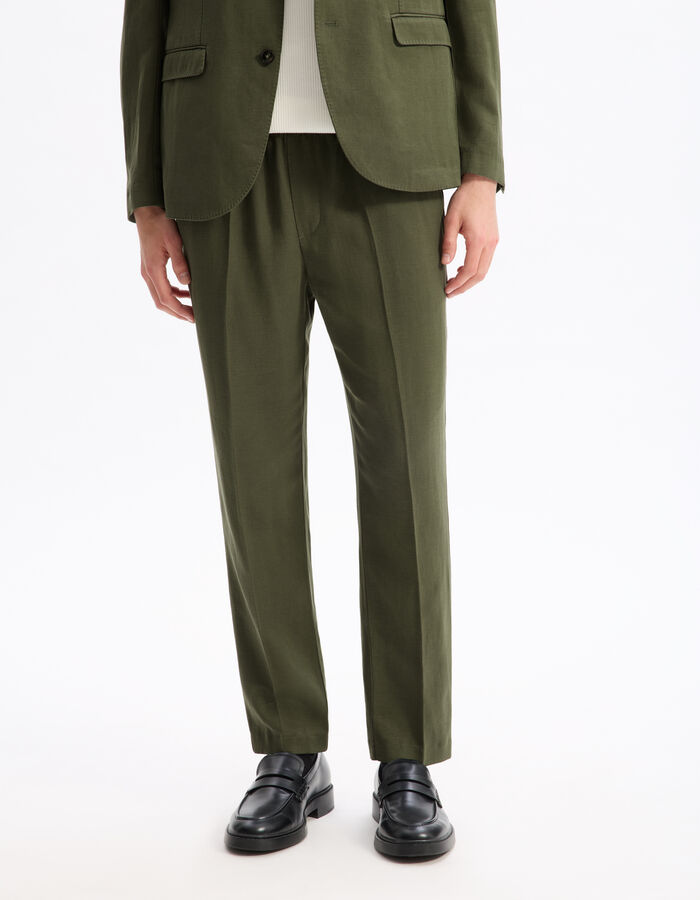 Celio Pantalon Slim En Twill - Kaki