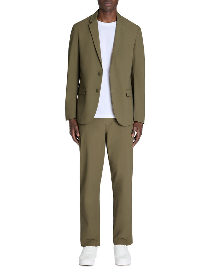 Celio Pantalon Straight Infroissable - Kaki