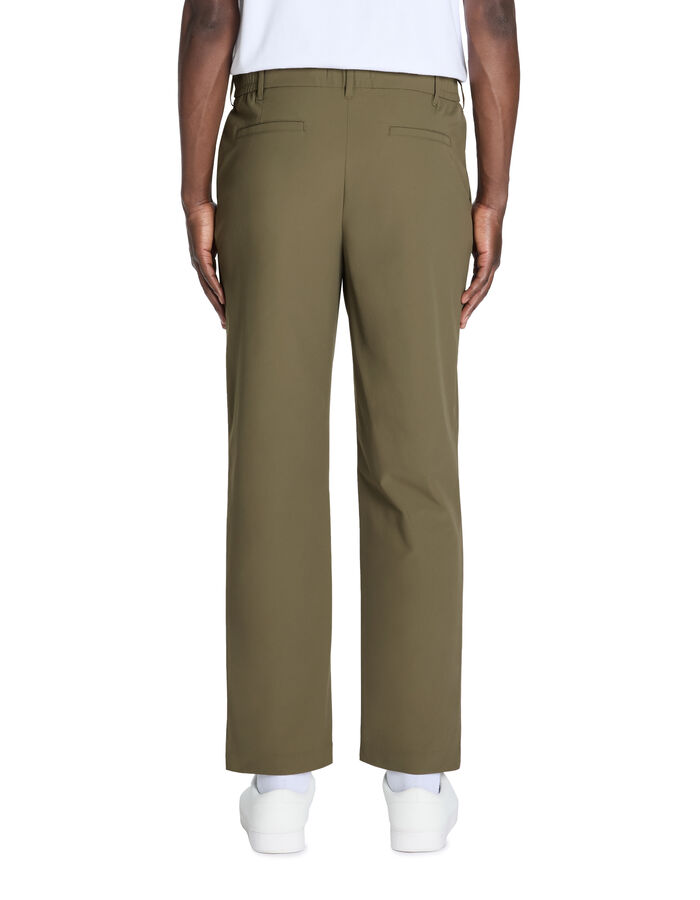 Celio Pantalon Straight Infroissable - Kaki