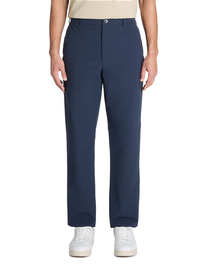 Celio Pantalon Straight Infroissable - Marine
