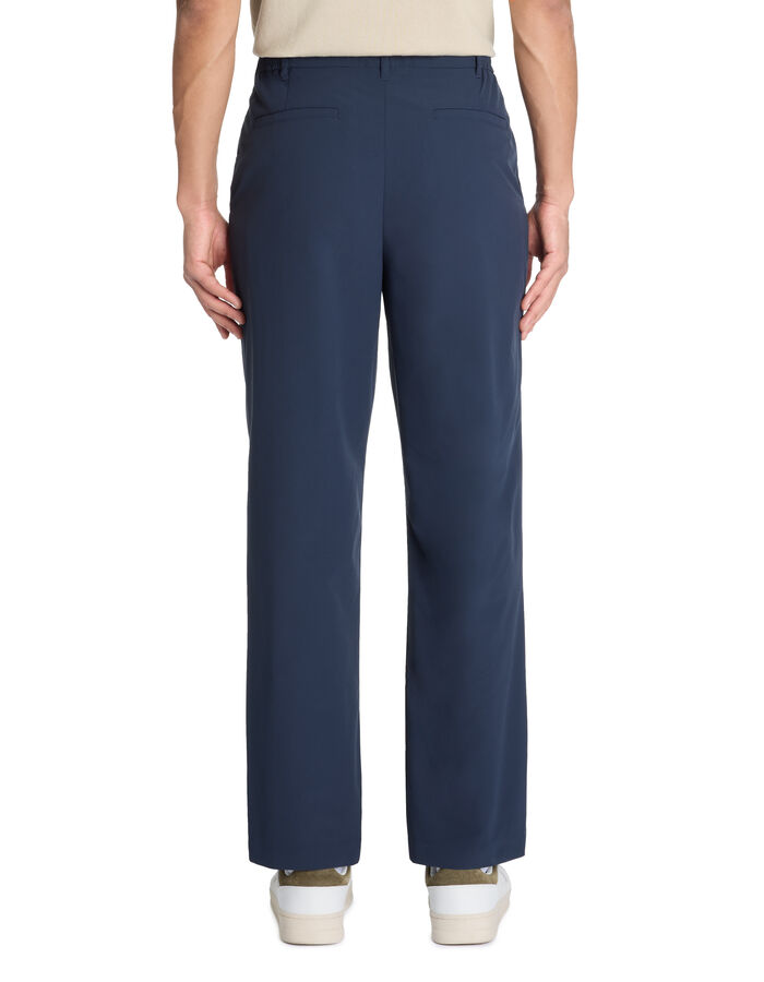 Celio Pantalon Straight Infroissable - Marine