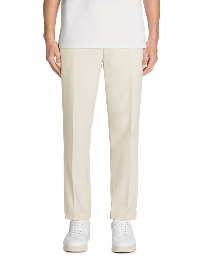 Celio Pantalon Straight Stretch - Beige