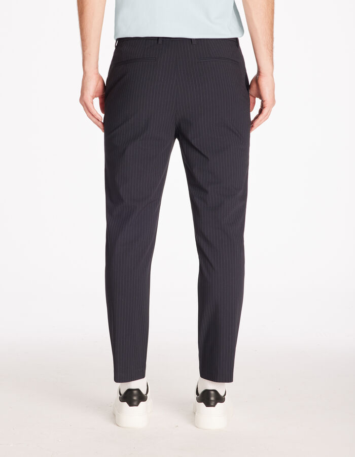 Celio Pantalon Straight Stretch - Marine