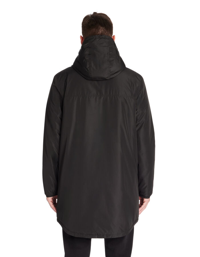 Celio Parka à Capuche Doublé Sherpa - Noir