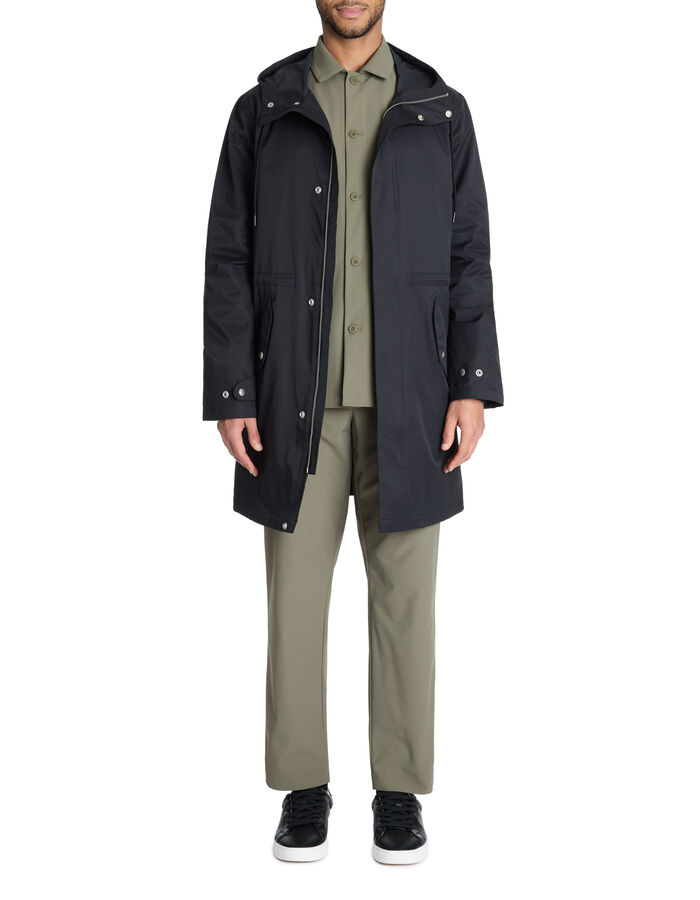 Celio Parka à Capuche Et 2 Poches - Noir