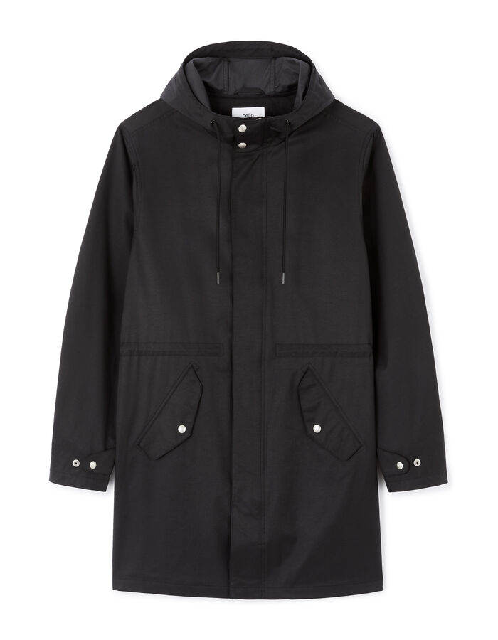 celio Parka à capuche et 2 poches - noir