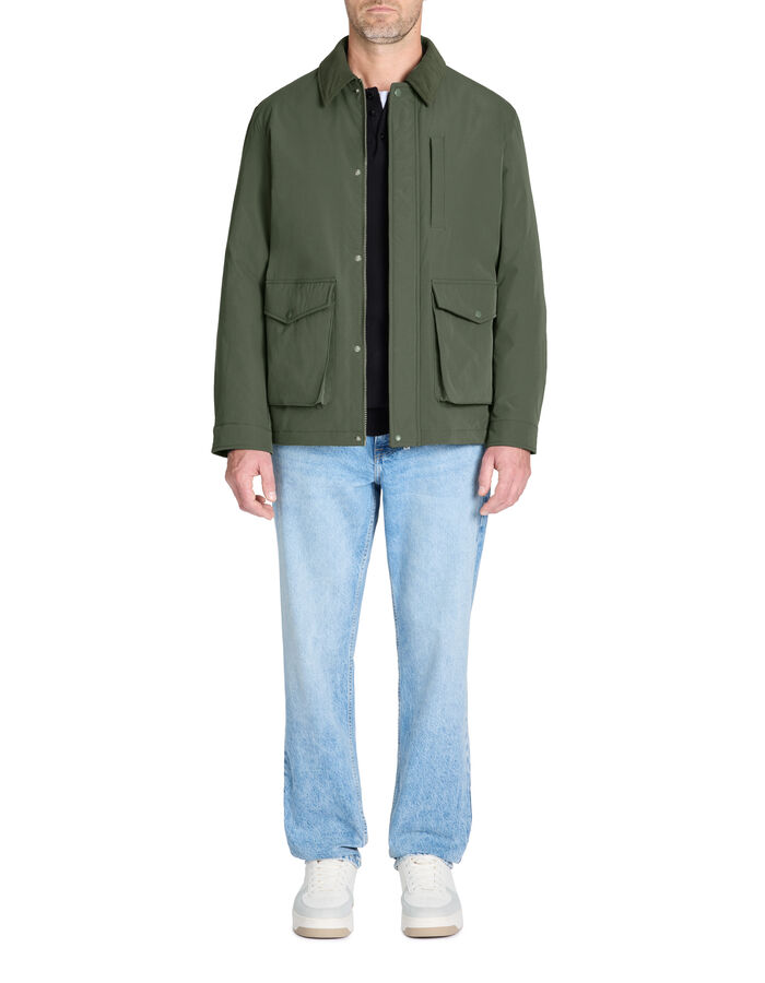 Celio Parka Col Chemise - Kaki
