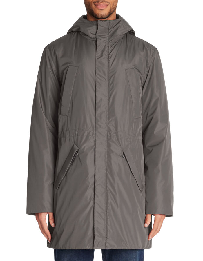 Celio Parka Longue à Capuche - Gris