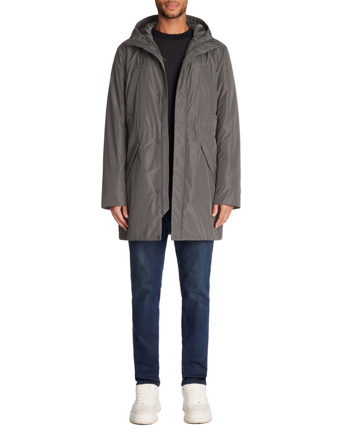 Celio Parka Longue à Capuche - Gris