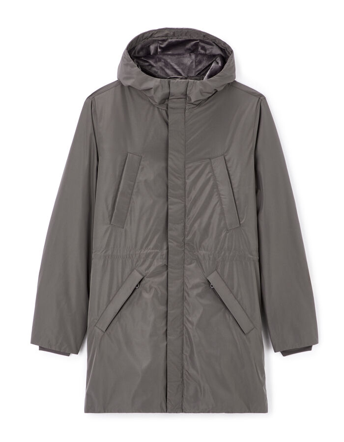 celio Parka longue à capuche - gris