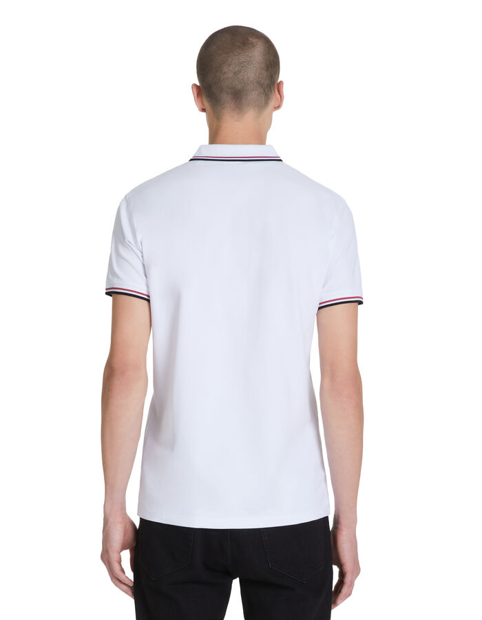 Celio Polo Piqué Slim En Coton Stretch - Blanc