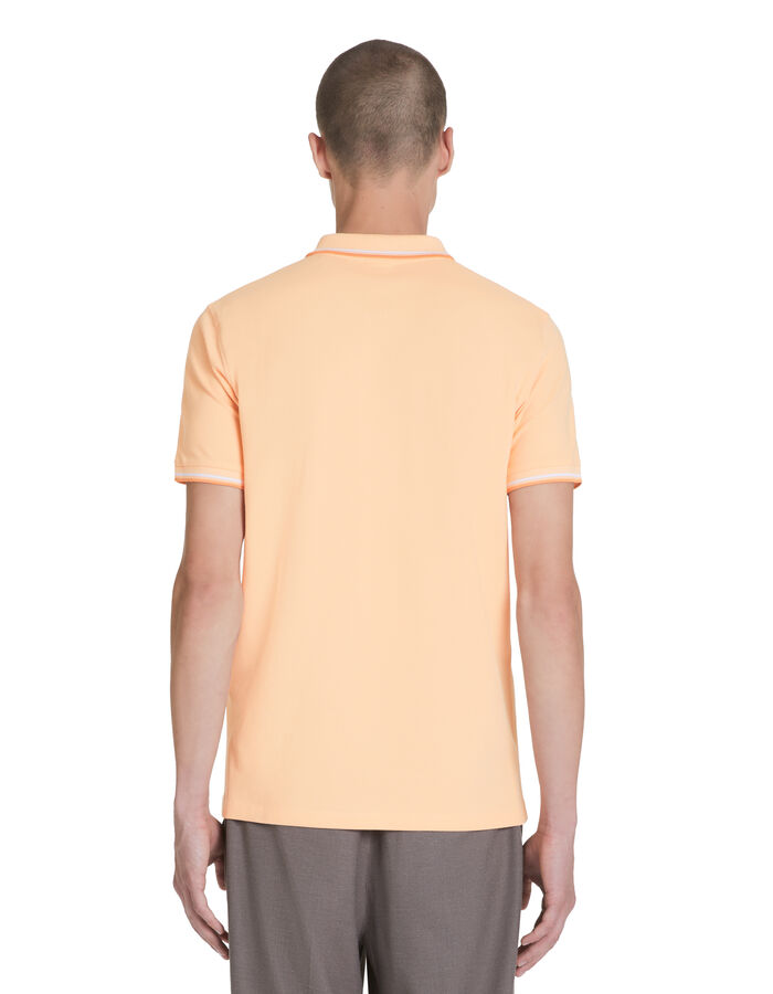 Celio Polo Piqué Slim En Coton Stretch - Orange