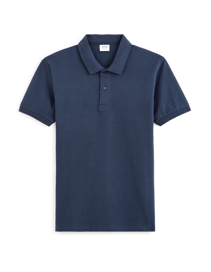 celio Polo piqué straight 100% coton - marine