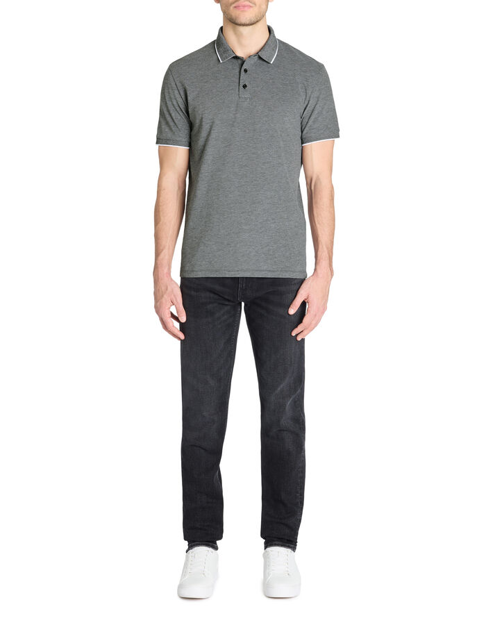 Celio Polo Regular Coton Mélangé - Anthracite