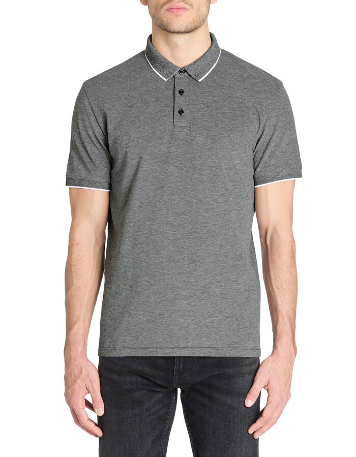 Celio Polo Regular Coton Mélangé - Anthracite