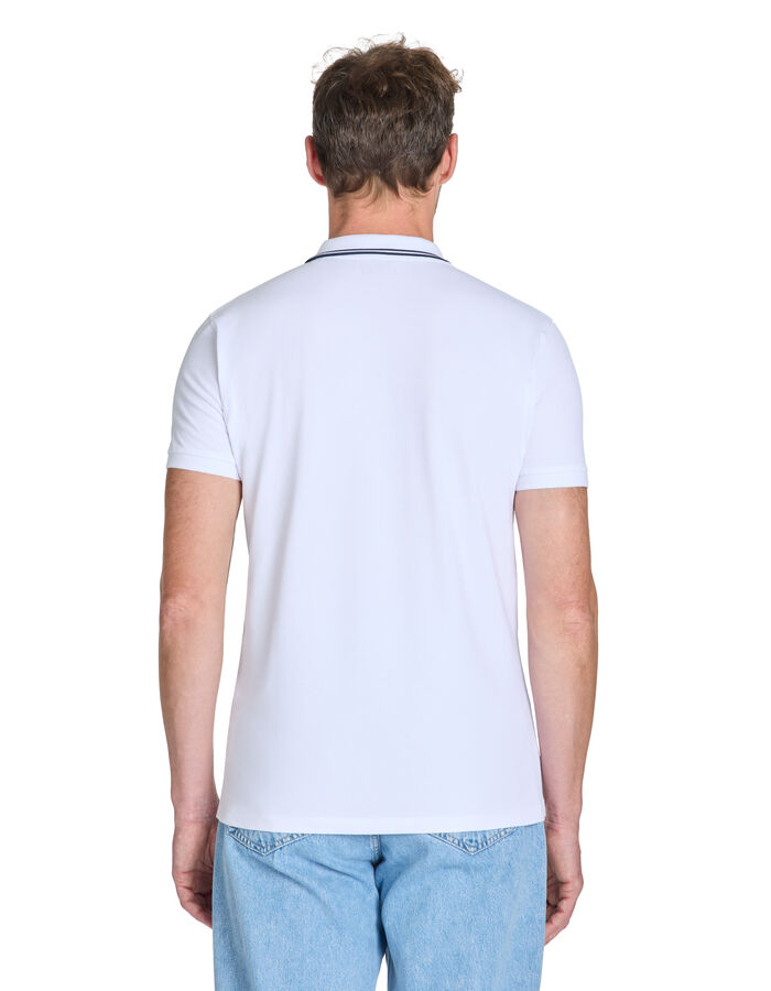Celio Polo Slim Coton Stretch - Blanc