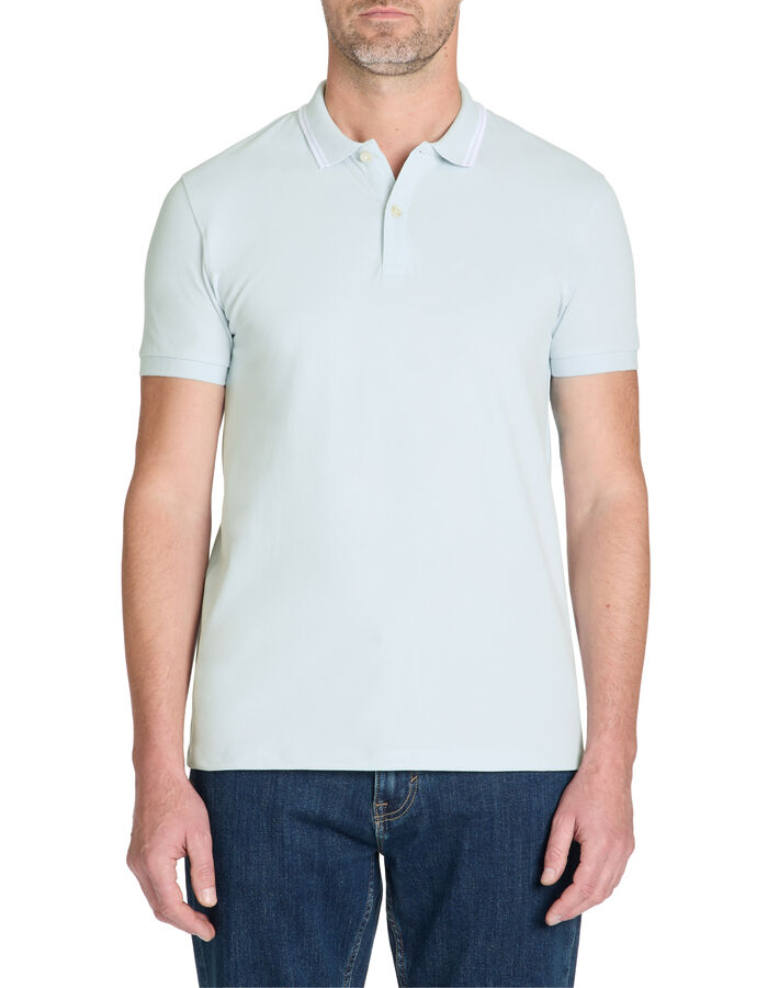 Celio Polo Slim Coton Stretch - Bleu