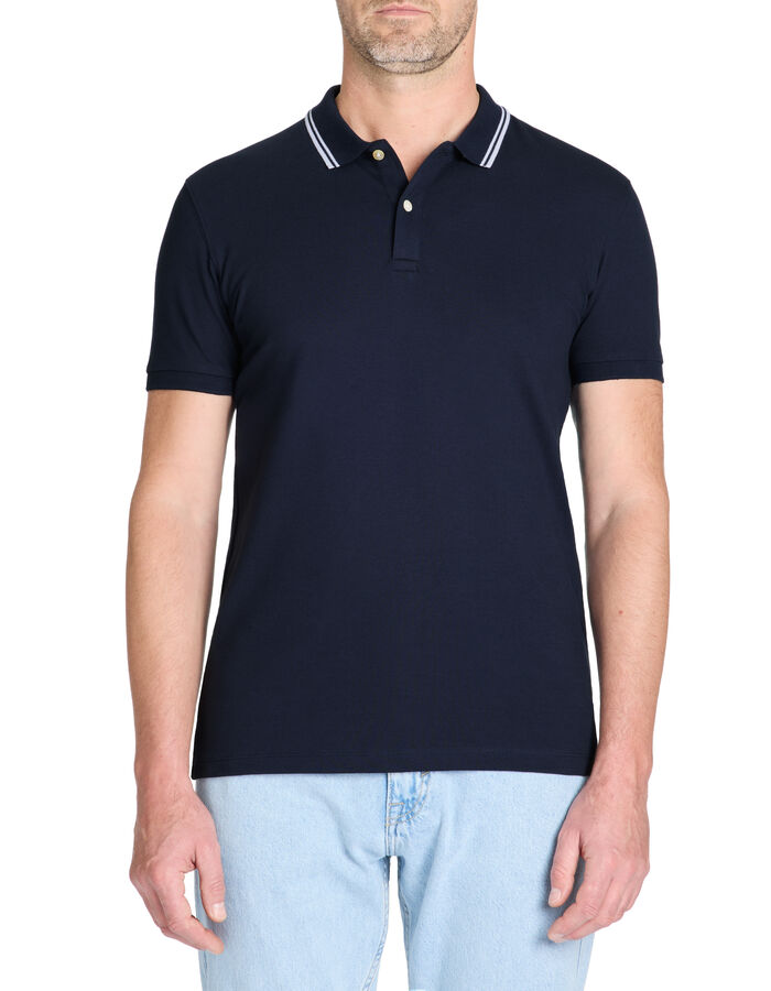 Celio Polo Slim Coton Stretch - Marine