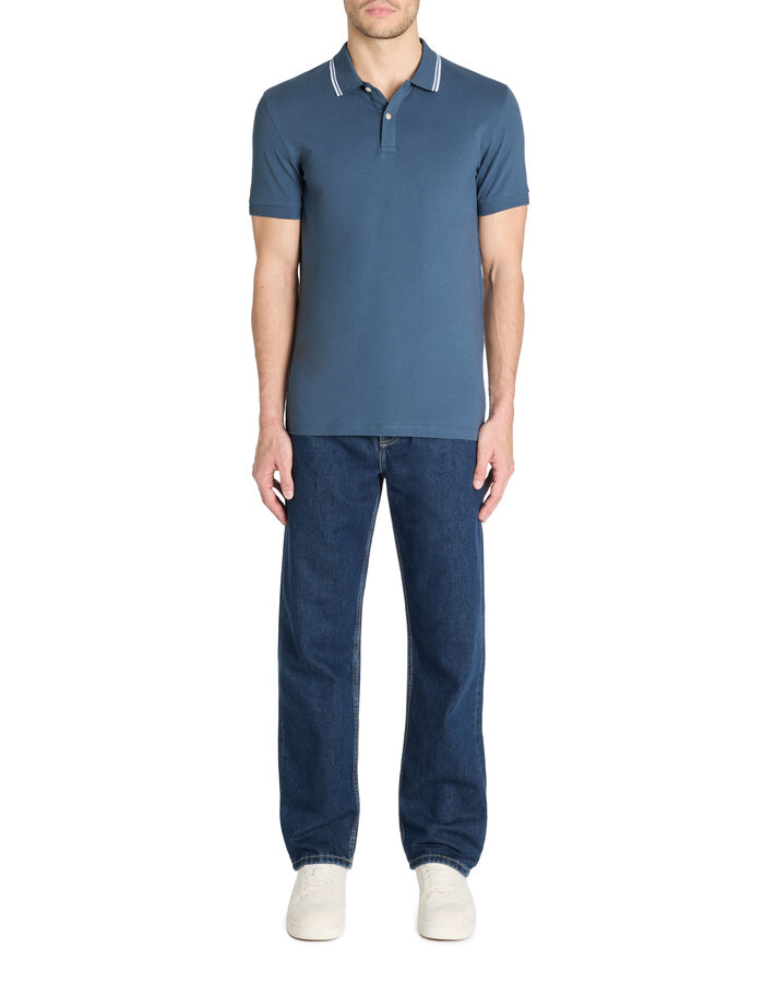 Celio Polo Slim Coton Stretch - Marine