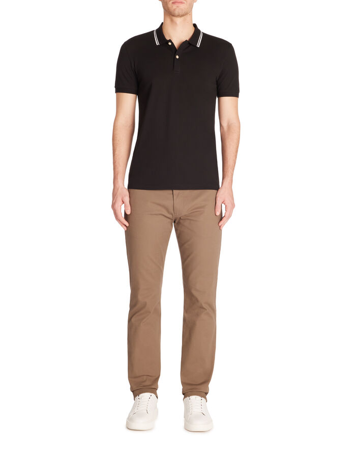Celio Polo Slim Coton Stretch - Noir
