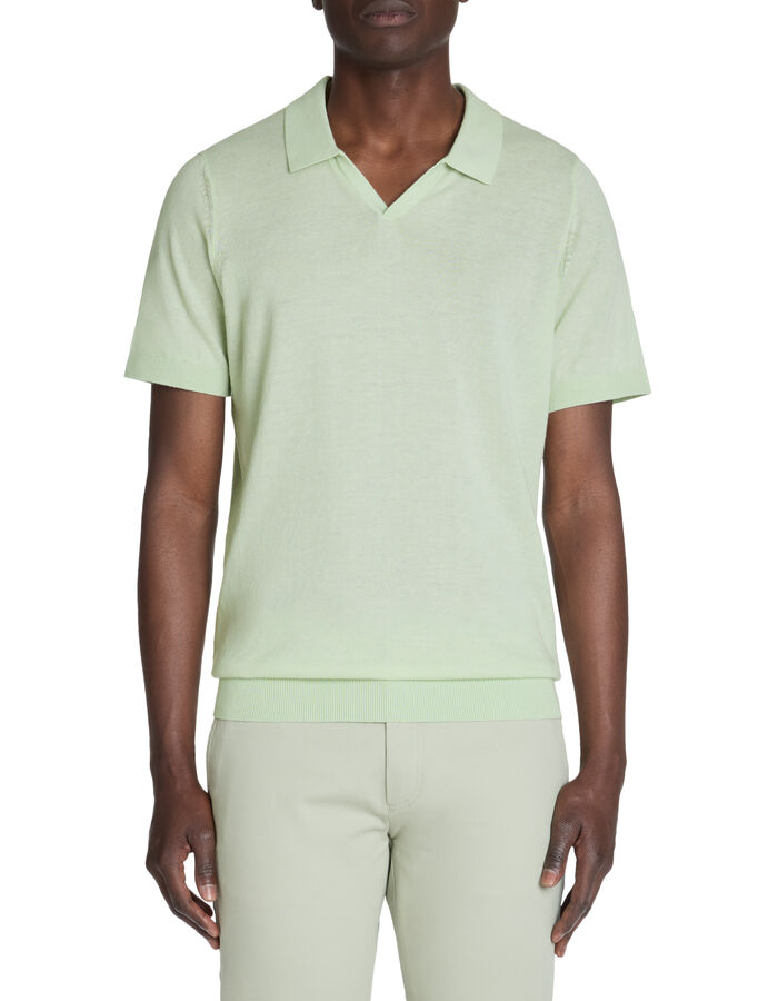Celio Polo Slim En Maille 100% Coton - Vert