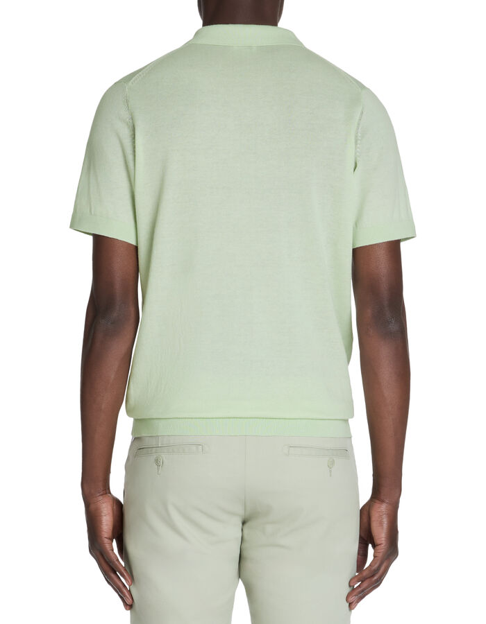 Celio Polo Slim En Maille 100% Coton - Vert