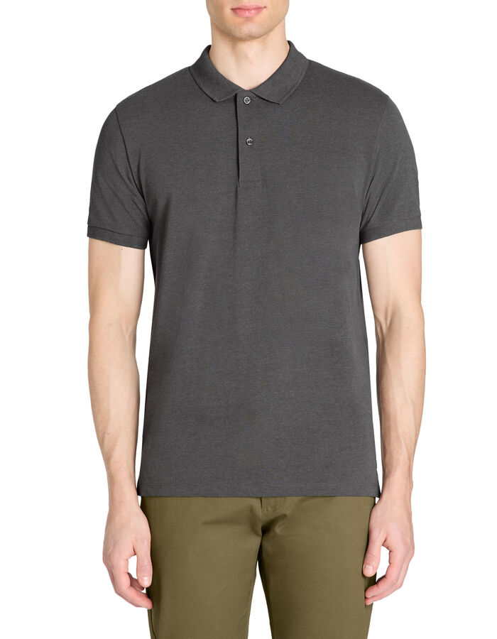 Celio Polo Straight Coton Mélangé - Anthracite