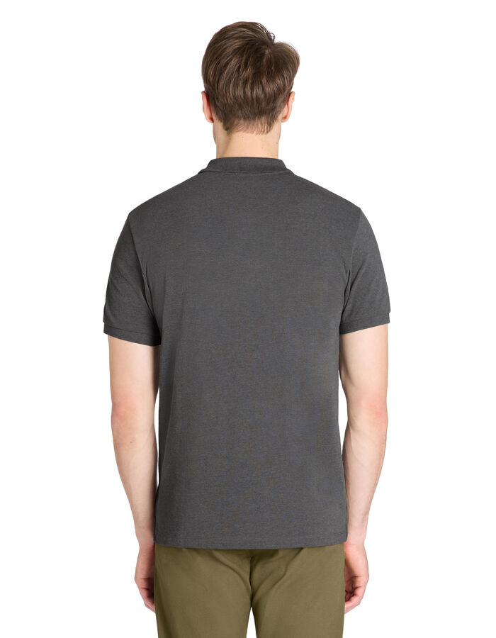 Celio Polo Straight Coton Mélangé - Anthracite