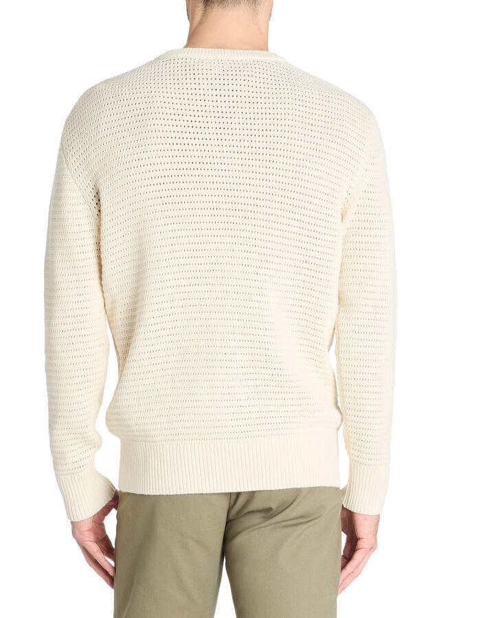 Celio Pull Col Rond 100% Coton - Beige