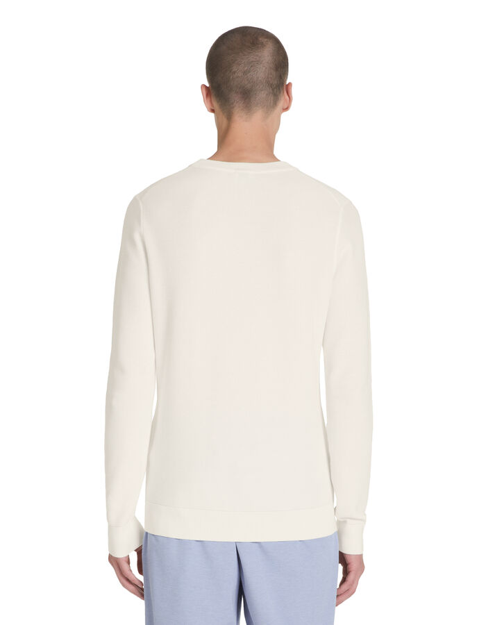 Celio Pull Col Rond 100% Coton - écru