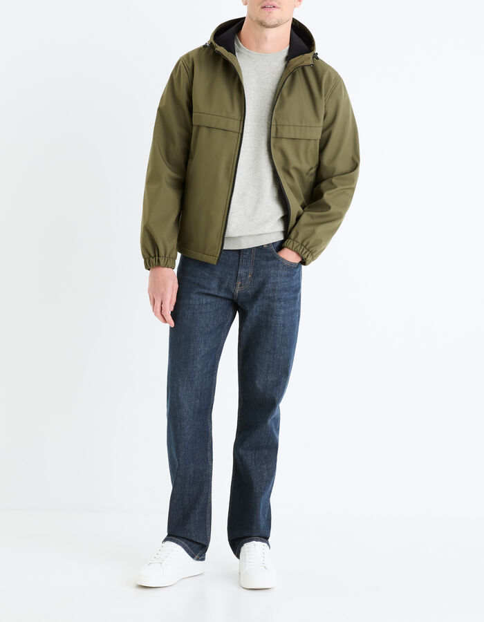 Celio Pull Col Rond 100% Coton - Gris Chiné