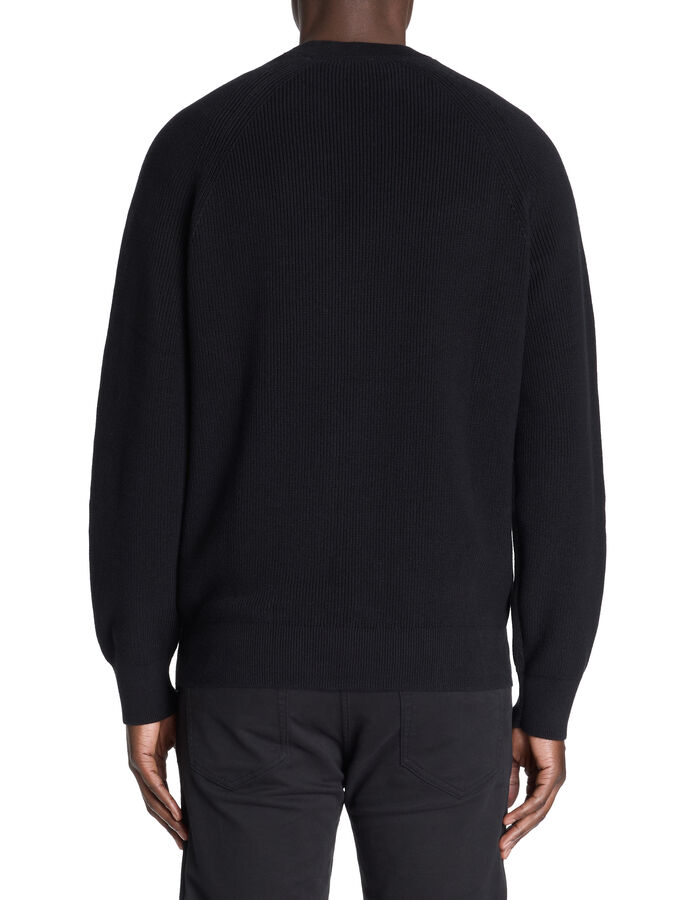 Celio Pull Regular Col Rond 100% Coton - Noir