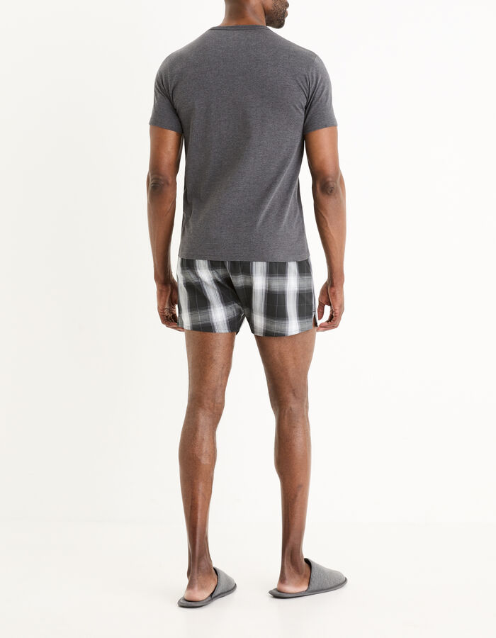 Celio Pyjama Haut Et Bas Coton Mélangé - Anthracite