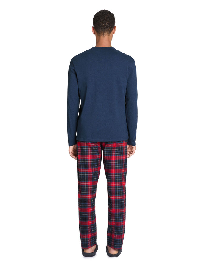 Celio Pyjama Pantalon En Coton - Rouge