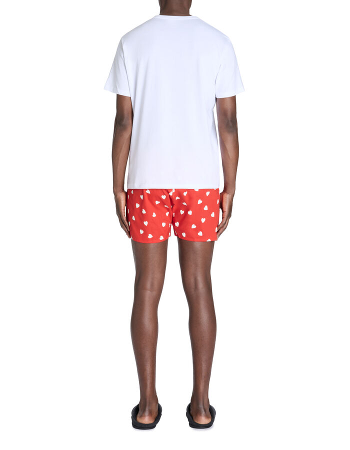 Celio Pyjama Short 100% Coton - Blanc