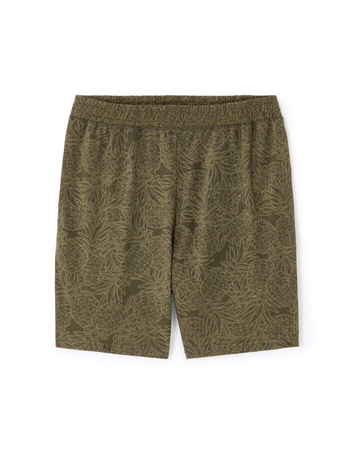 Celio Pyjama Short 100% Coton - Kaki Motifs Ananas