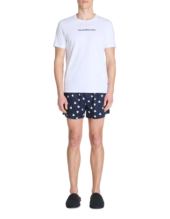 Celio Pyjama Short 100% Coton - Marine
