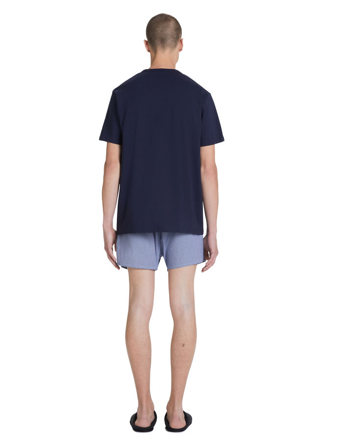 Celio Pyjama Short En Coton - Marine