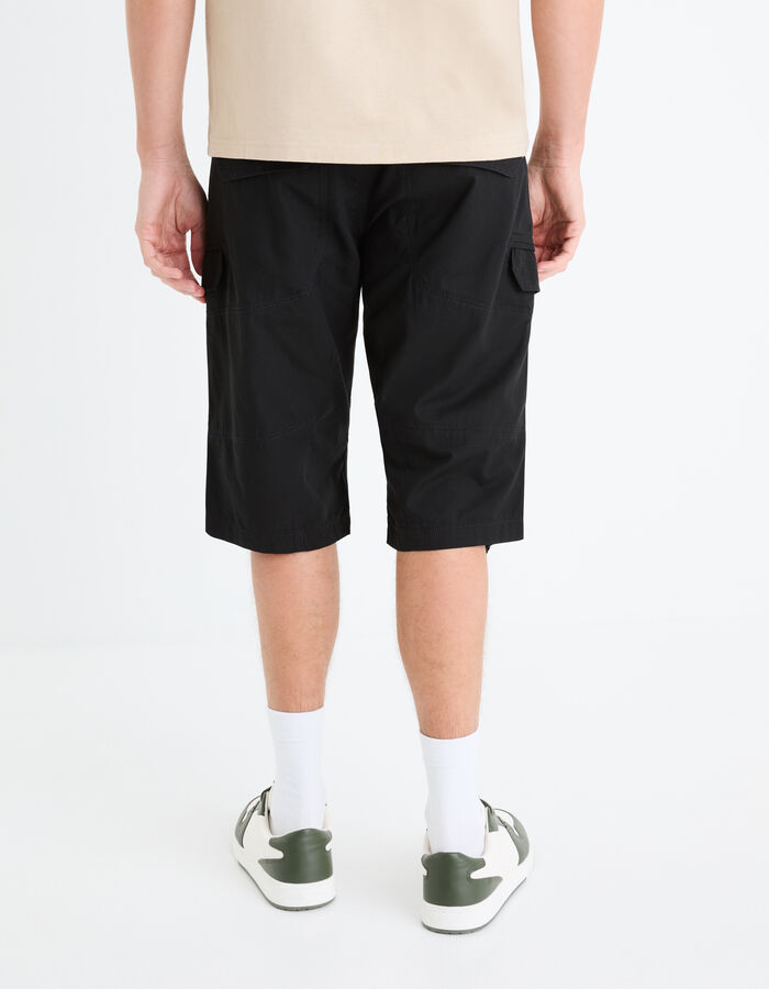 Celio Short Cargo En Coton - Noir
