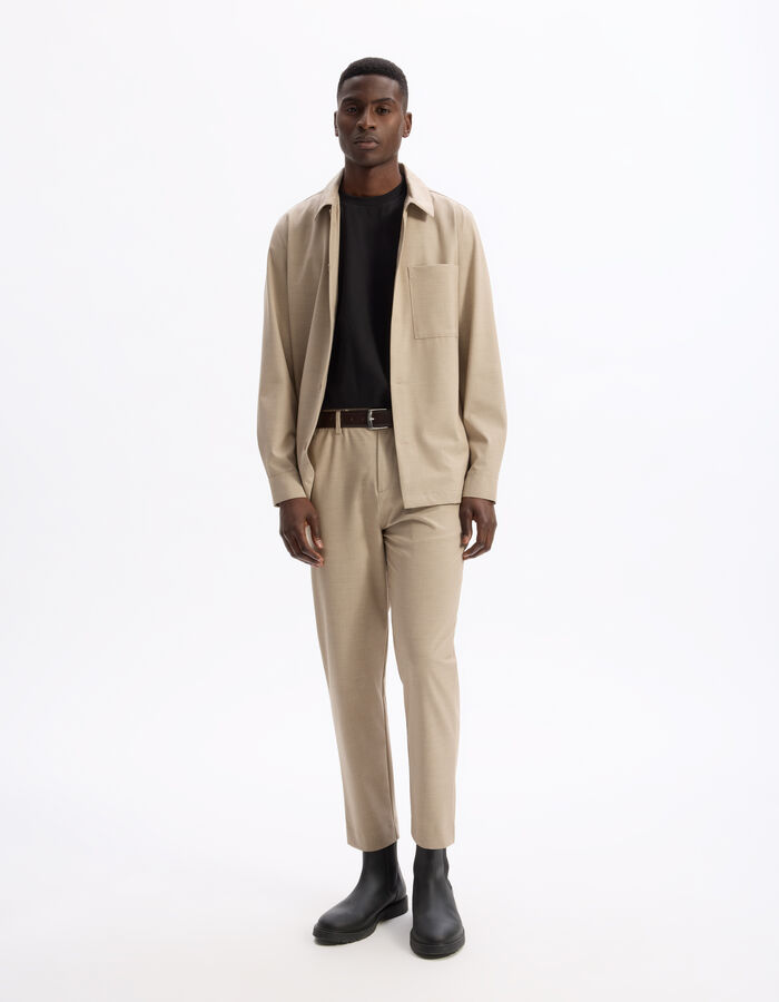 Celio Surchemise Stretch 1 Poche - Beige