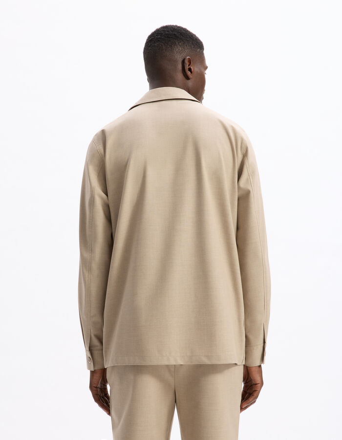 Celio Surchemise Stretch 1 Poche - Beige