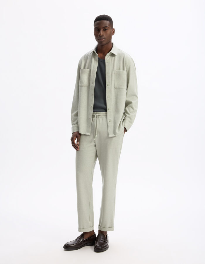 Celio Surchemise Texturée 2 Poches - Sauge
