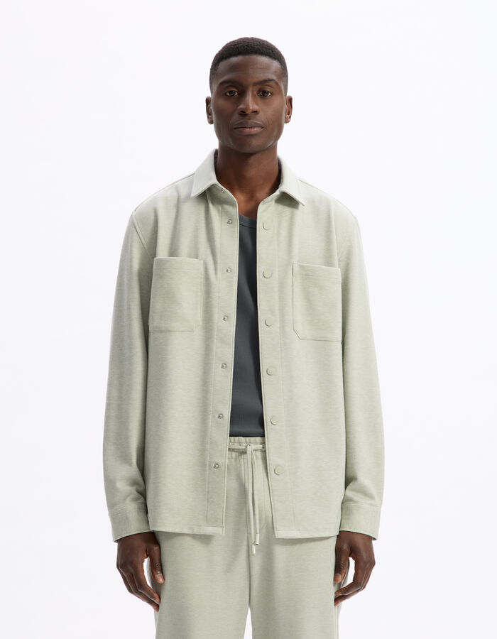 Celio Surchemise Texturée 2 Poches - Sauge